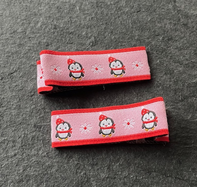 Wowzers Designer Clips - Pinguine Rot - 1 Paar Wowzers Designer Clips - Pinguine Rot - 1 Paar