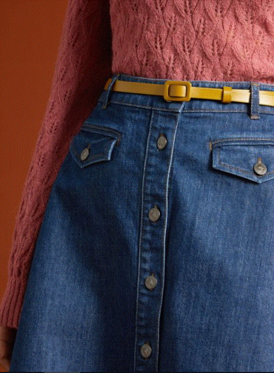 King Louie Leather Covered Belt Gürtel in Curry - SALE