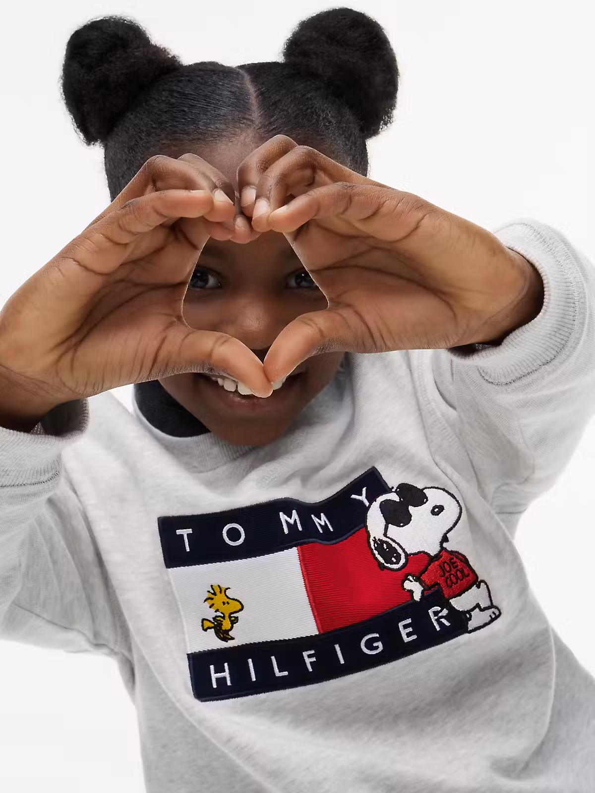 Tommy Hilfiger Peanuts Unisex Sweatshirt Crewneck in Grau -Snoopy Joe Cool & Woodstock