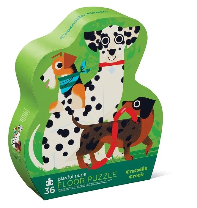 Crocodile Creek Puzzle - Playful Pups - Hunde - 36 Teile Crocodile Creek Puzzle - Playful Pups - Hunde - 36 Teile
