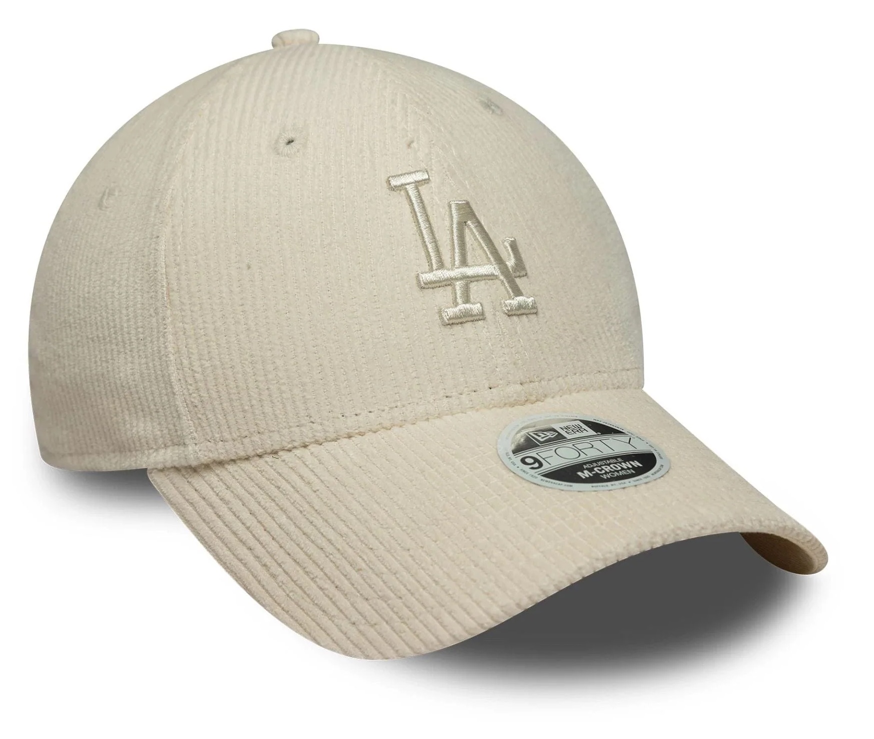 New Era Womens Pastell Cord 9Forty Cap in Light Beige Creme