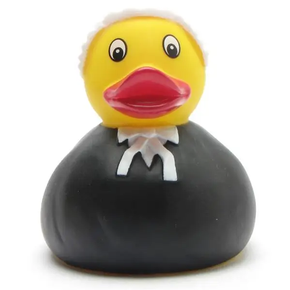 Lanco Duck Naturkautschuk Badeente Gummiente Judge - Richter