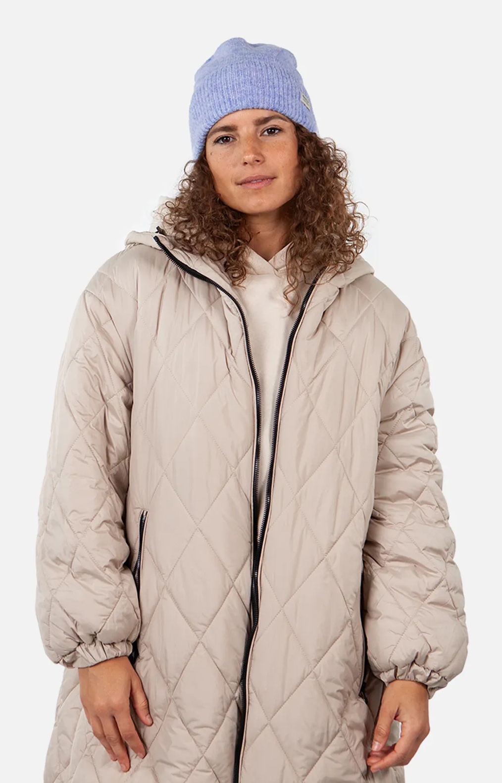 Barts Laska Damen Beanie Mütze in Light Blue - Hellblau & Flieder Meliert