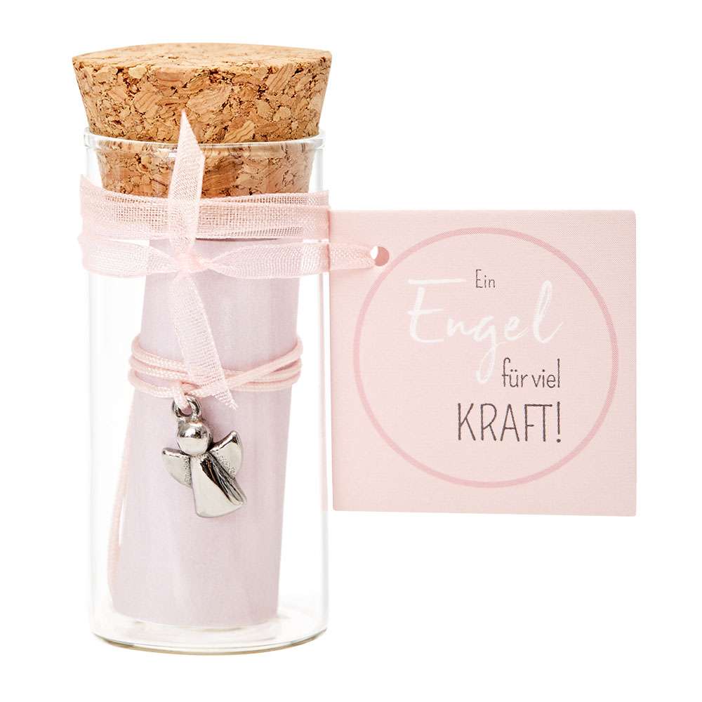 Armband Engel im Glas - Rosa - Engel für viel Kraft