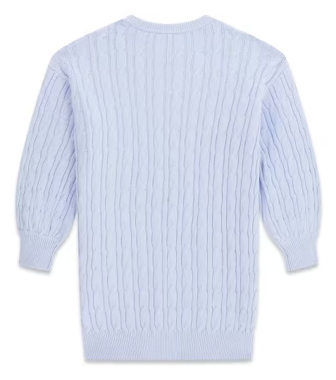 Guess Strickkleid mit Kabelstrick in Hellblau Guess Strickkleid mit Kabelstrick in Hellblau