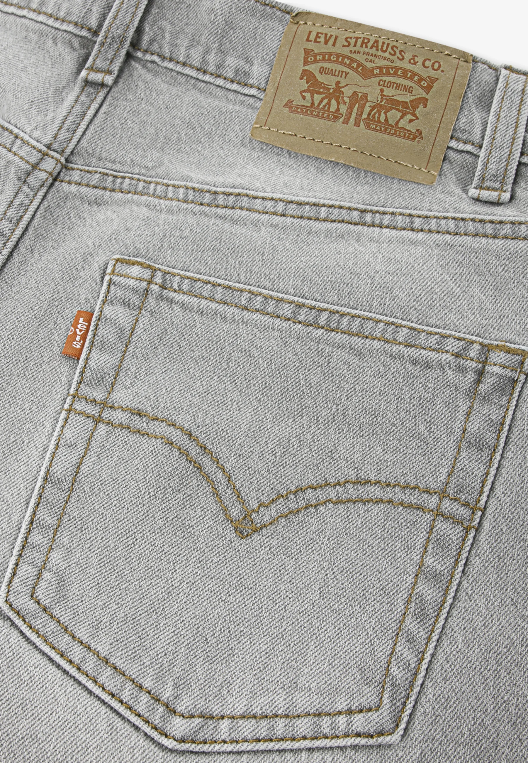 Levis 578 Boys Baggy Jeans mit Stretch in Boulder Grau