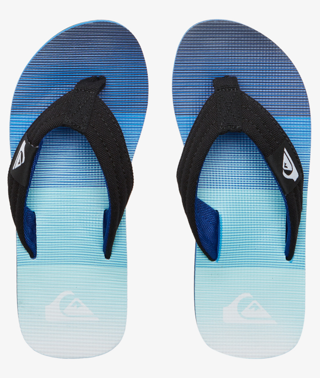 Quiksilver Molokai Layback Flip Flop Sandale für Jungs - Blaue Streifen Quiksilver Molokai Layback Flip Flop Sandale für Jungs - Blaue Streifen