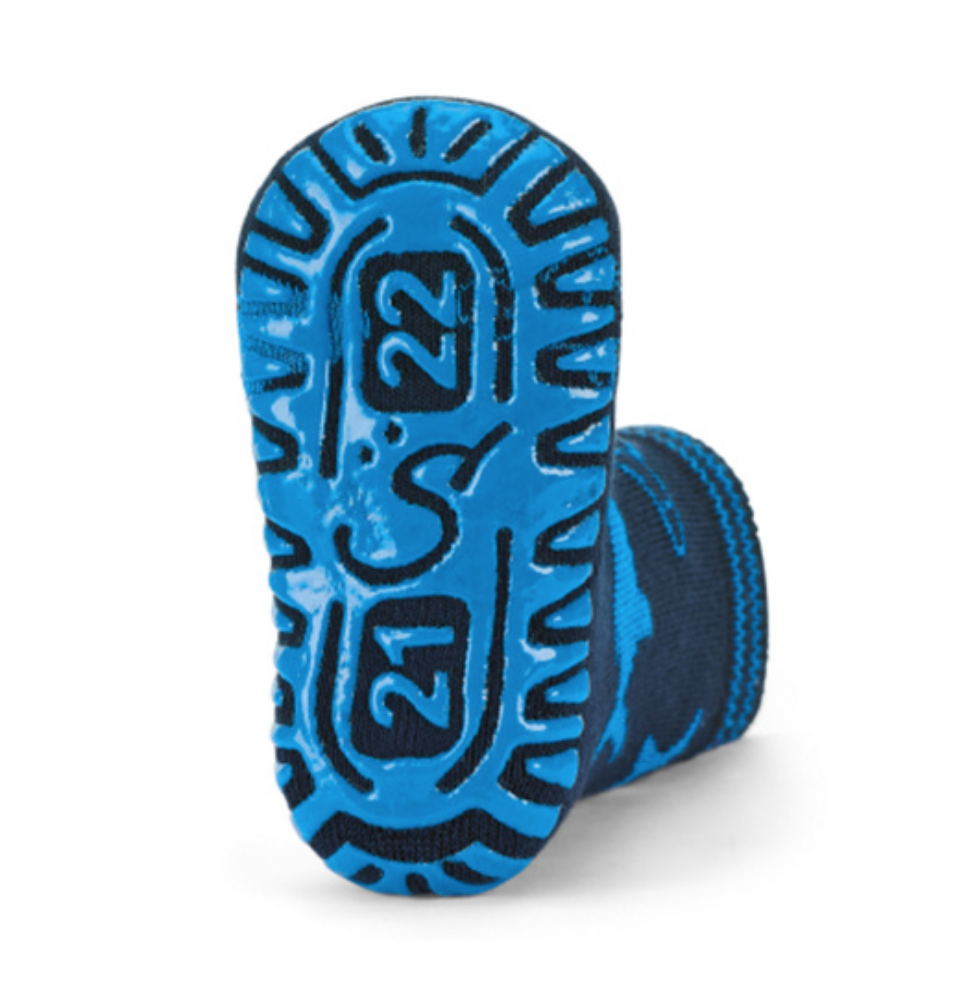 Sterntaler Fliesen Flitzer Stoppersocken in Royalblau - 2 Paar - Haifisch