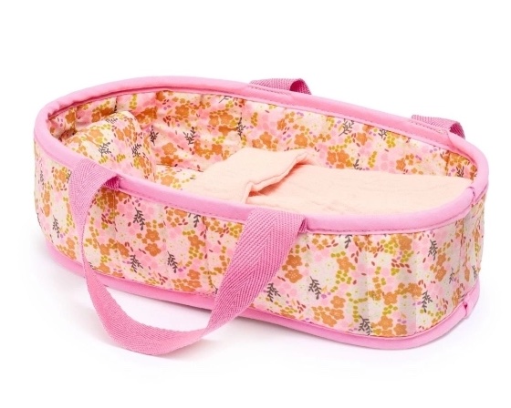 POMEA Puppe Barbara mit Babykorb - 20cm