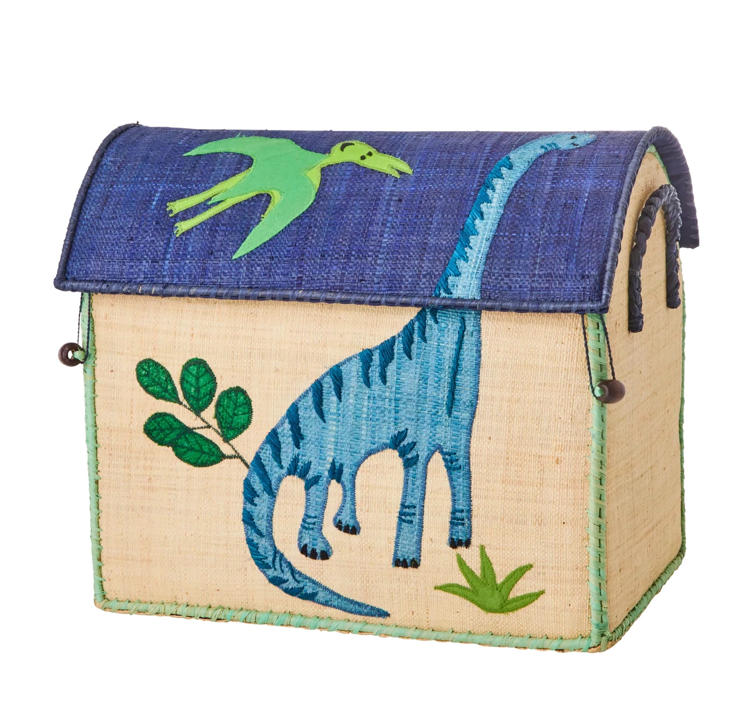BSHOU-SDIN_1_b2c78a29-b1b0-4ce3-96f5-483e14a3f933_1800x1800-Kopie RICE Raffia Aufbewahrunghaus Spielzeug Truhe - Dinosaurier - Klein - Dinos
