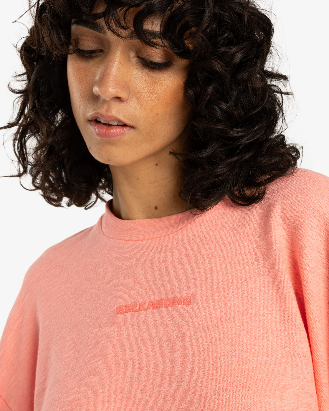 Billabong Cropped - Sweatshirt für Frauen in Peach Tart/Pfirsich - SALE Billabong Cropped - Sweatshirt für Frauen in Peach Tart/Pfirsich - SALE