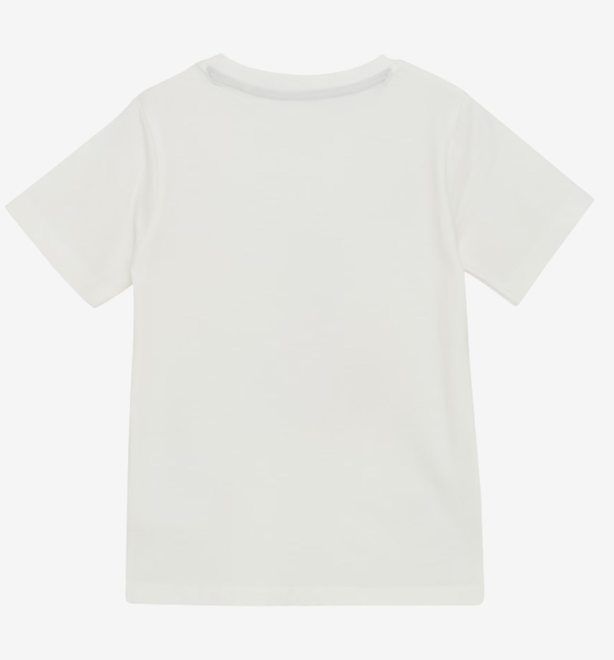 Minymo Kurzarm Shirt in Marshmallow White Weiß - Hot Dog & Popcorn Snack Menu - SALE