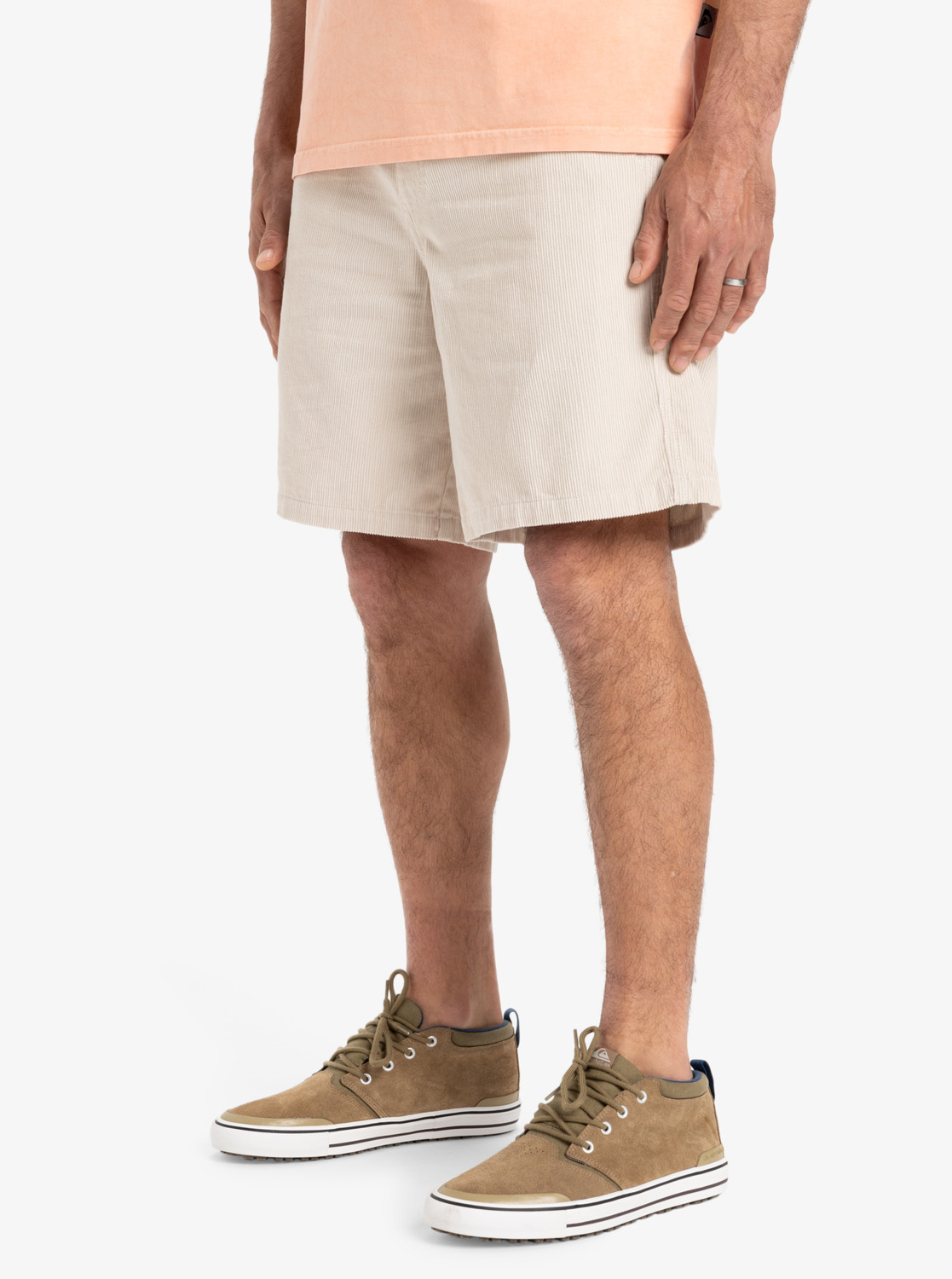 Quiksilver Taxer Cord - Kordshorts für Männer in Wind Chime - Creme Quiksilver Taxer Cord - Kordshorts für Männer in Wind Chime - Creme