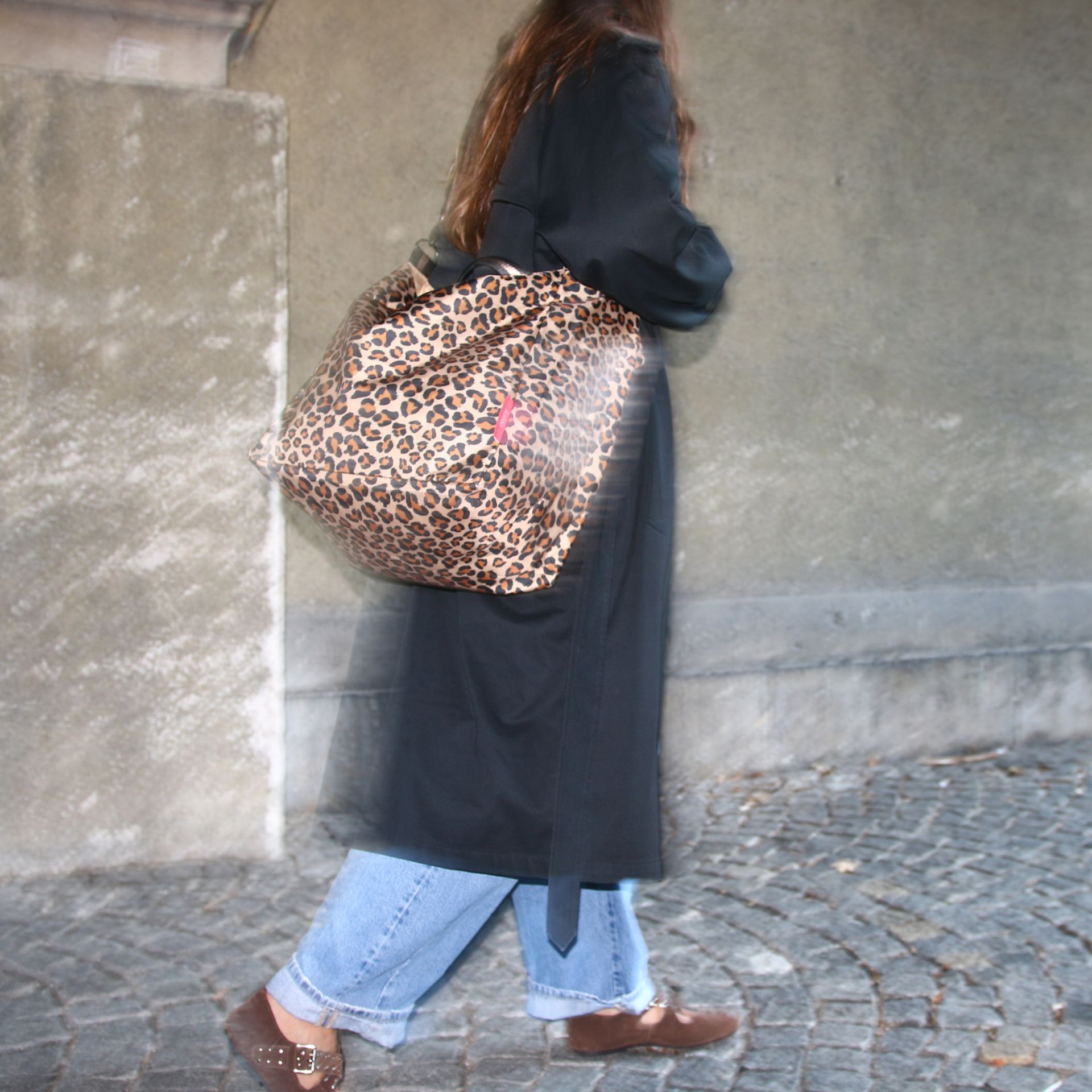 CEDON Easy Travel Bag - Faltbare XL Shopper - Leo animal Print