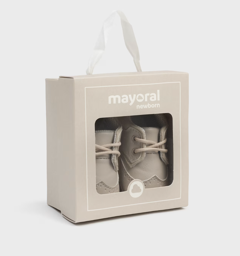 Mayoral Baby Schnürrschuhe in Creme