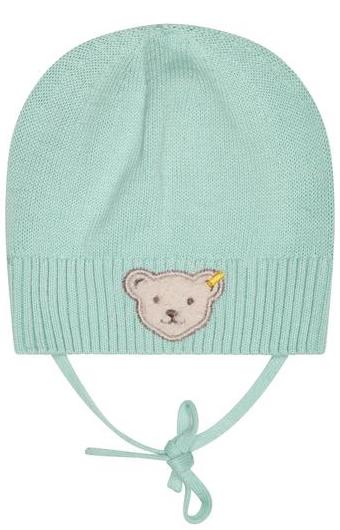 mint-muutze Steiff Baby Mütze in Mint mit Teddybär - SALE