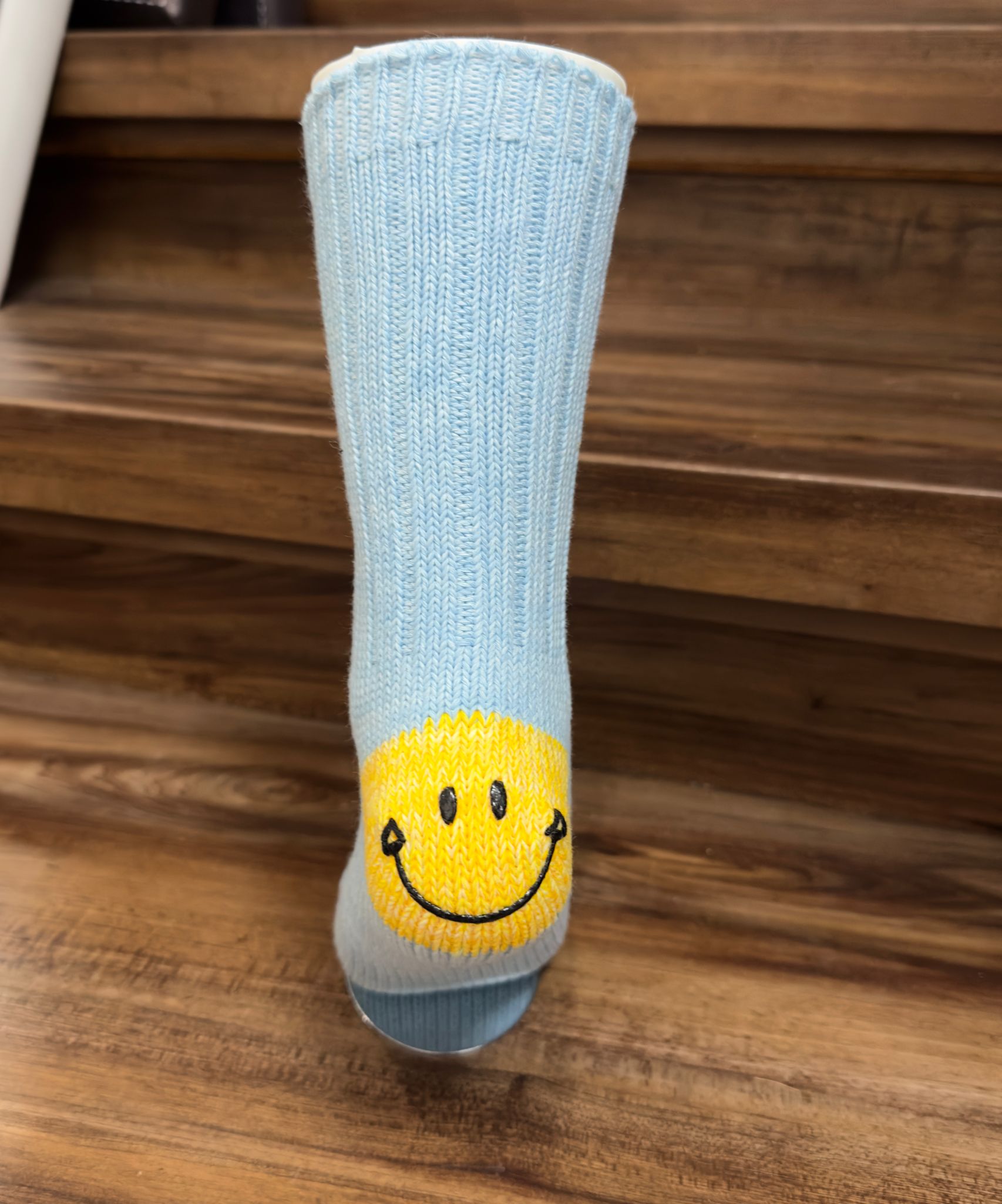Lua Happy Feet Socken - Smiley in Blau