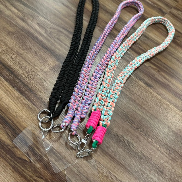 BFF Geflochtene Schulterriemen / Gurt für Taschen und Handys - Türkis Coral Pop