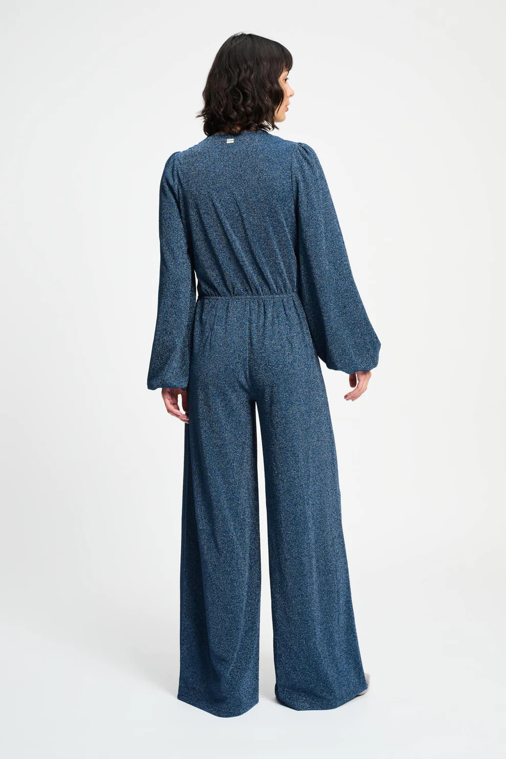 POM Amsterdam Jumpsuit in Dawn Blau Glitzer