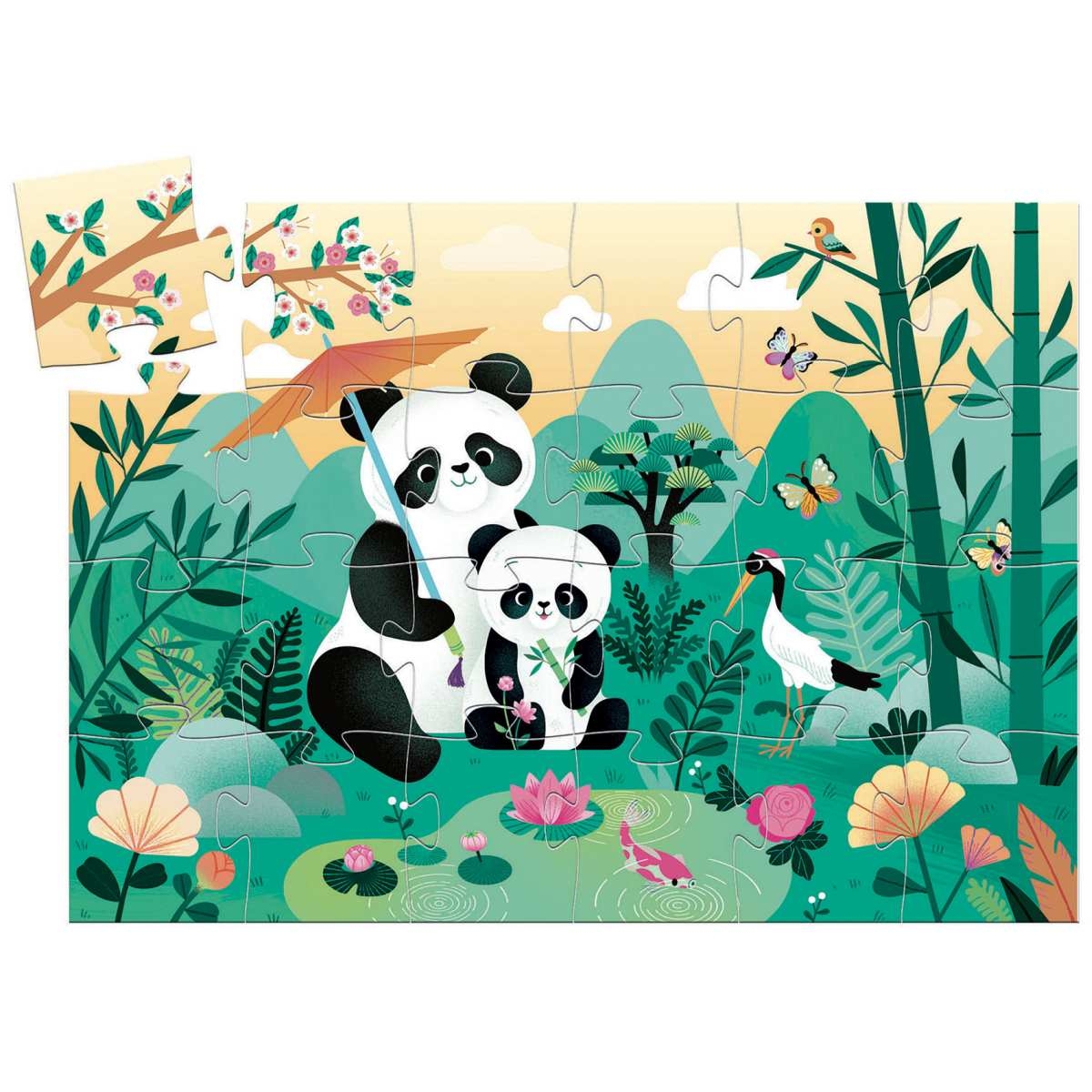 Djeco Puzzle Leo der Panda - 24 Teile