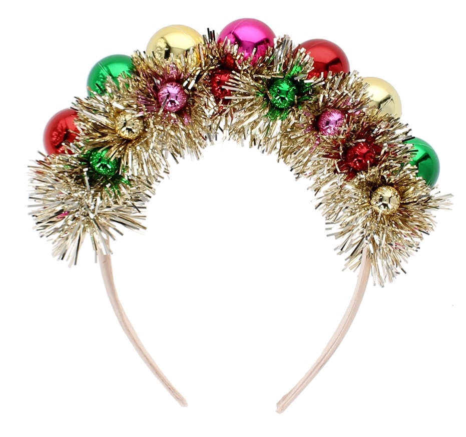 Rex London Christmas Party Haarreif - Party-Stirnband – Bunte Weihnachtskugeln Rex London Christmas Party Haarreif - Party-Stirnband – Bunte Weihnachtskugeln