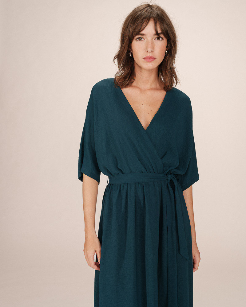 Grace & Mila Maude Langes Kleid in Emerald Grün Grace & Mila Maude Langes Kleid in Emerald Grün