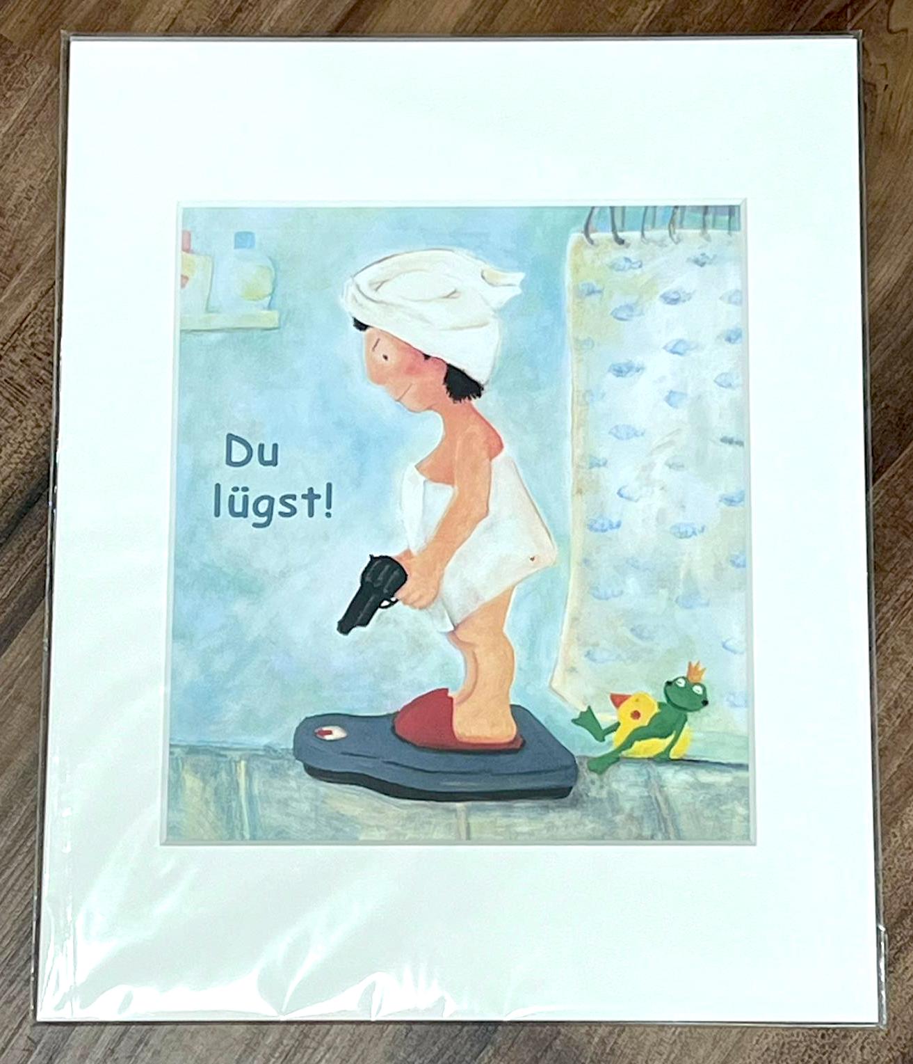 Sweet Design Kunstwerk mit Passepartout - ...du lügst! 