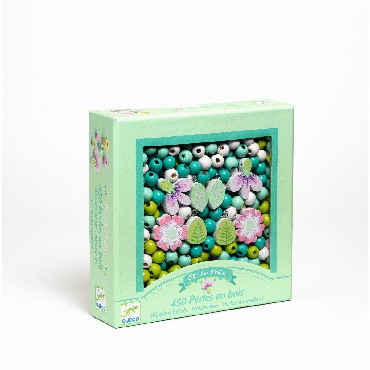 DJ09808-Schmuck-basteln-Holzperlen-Pflanzen-3 Djeco Schmuck Basteln mit Holzperlen - Blumen