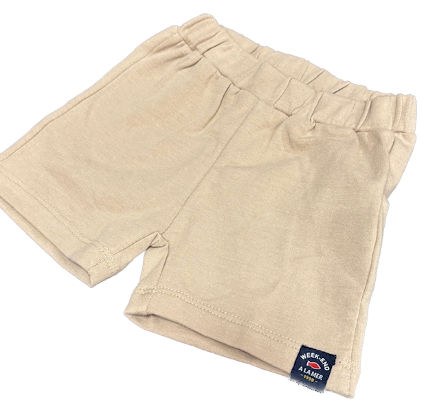 Weekend a la Mer Odysee Set - Shorts & Kurzarm T-Shirt Blau Beige Gestreift - Segelboot Weekend a la Mer Odysee Set - Shorts & Kurzarm T-Shirt Blau Beige Gestreift - Segelboot