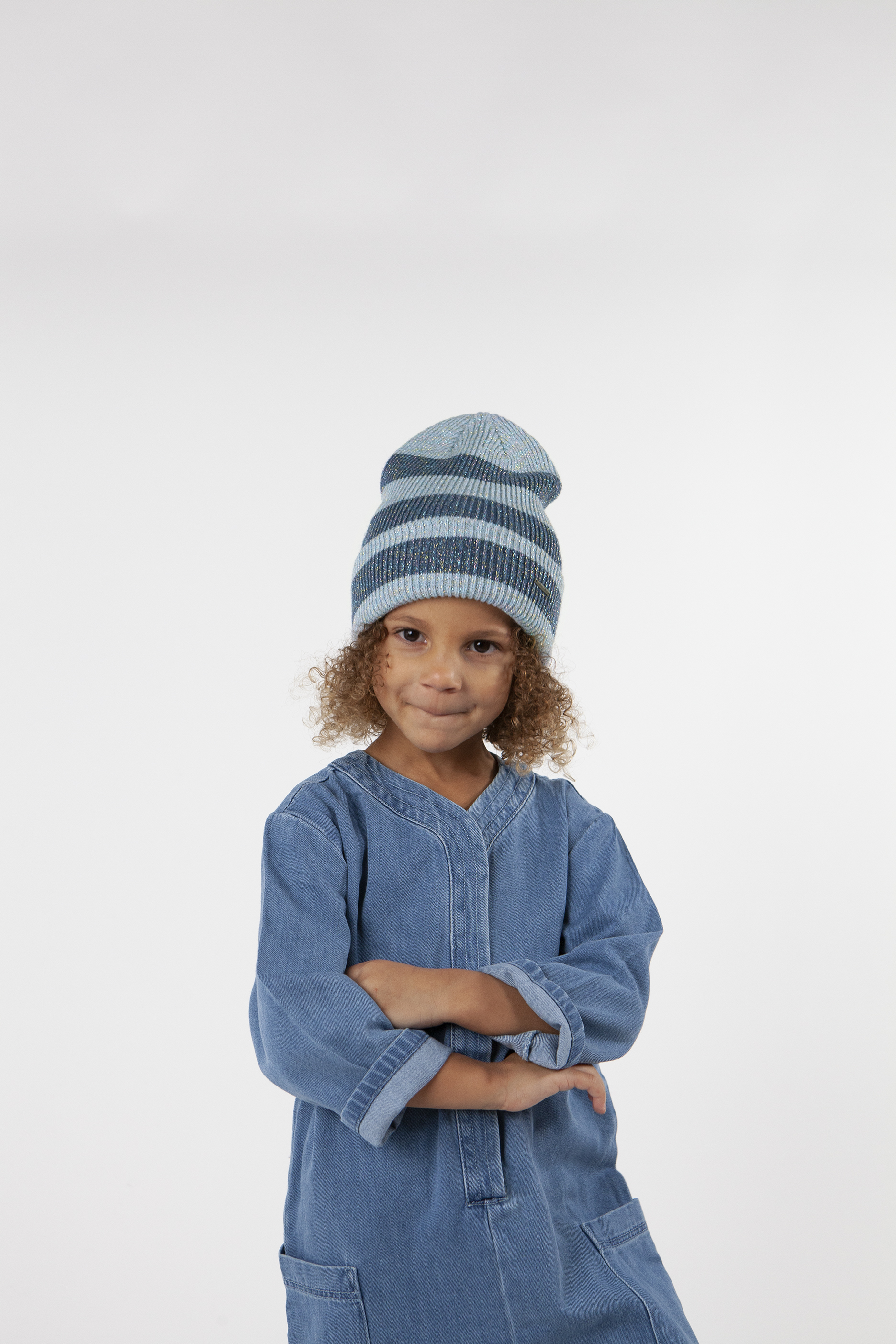 Barts Rayi Beanie gestreift in Blau
