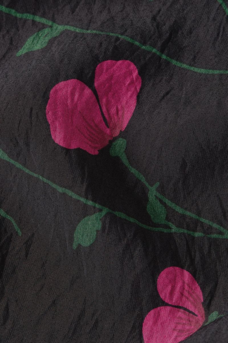King Louie Amy Blusenkleid Harper mit allover Blumen Print - Schwarz - SALE