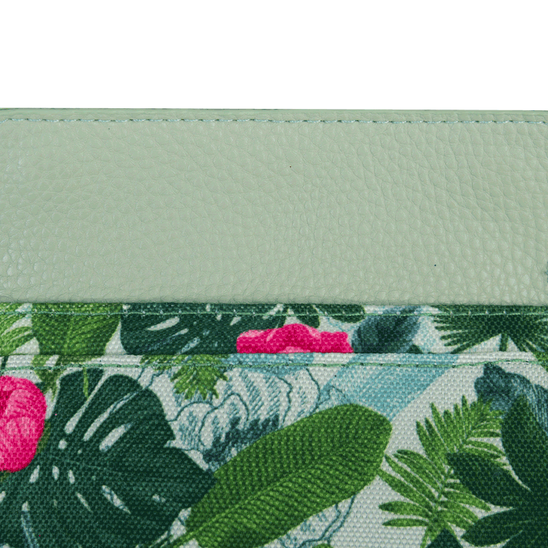 TDM-FW2122-WALLET-PORTEFEUILLE-ALHAMBRA-RABAT-OUVERT-BD Cabaia Mini Wallet Kartenetui - ALHAMBRA in Grün mit Blätter - SALE