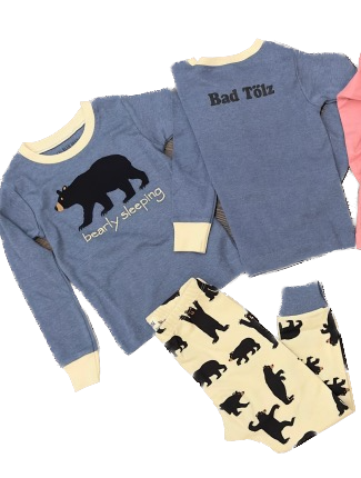 Little Blue House Bad Tölz Pyjama in Blau - Bearly Sleeping 