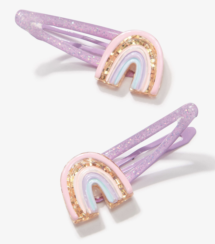 Hatley Haarspangen Set Glitzer Regenbogen