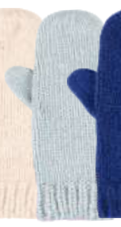 PURE PURE Fäustlinge MerinoWolle & Baby Alpaka - Aqua Blau/Grün