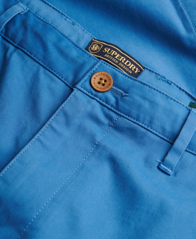 Superdry Herren Premium Regular Chino-Shorts - Cali Blau