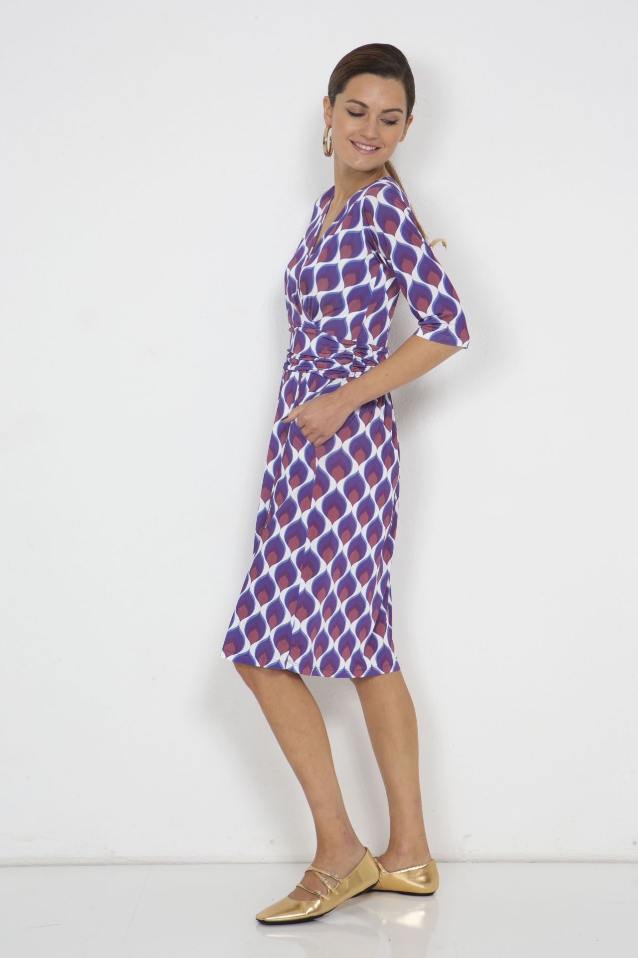 Marivie Kleid Sophisticated! Ornament lilac - SALE