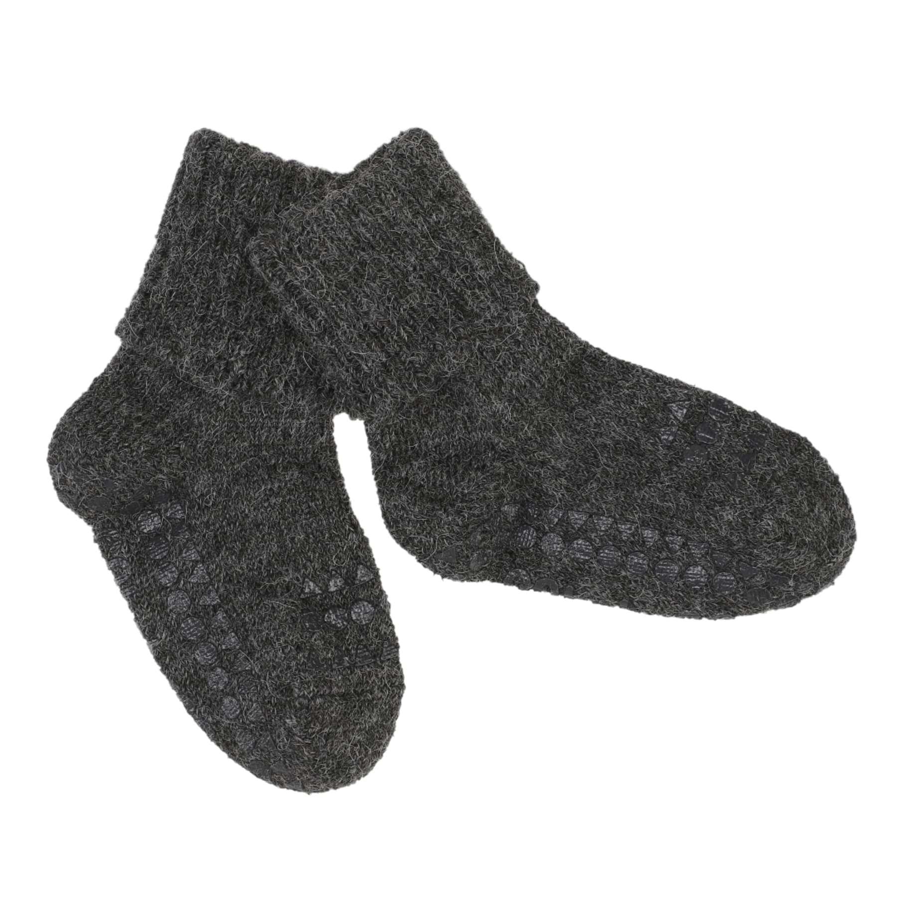 GoBabyGo Grip Non-Slip Stoppersocken - Alpaca in Dunkelgrau