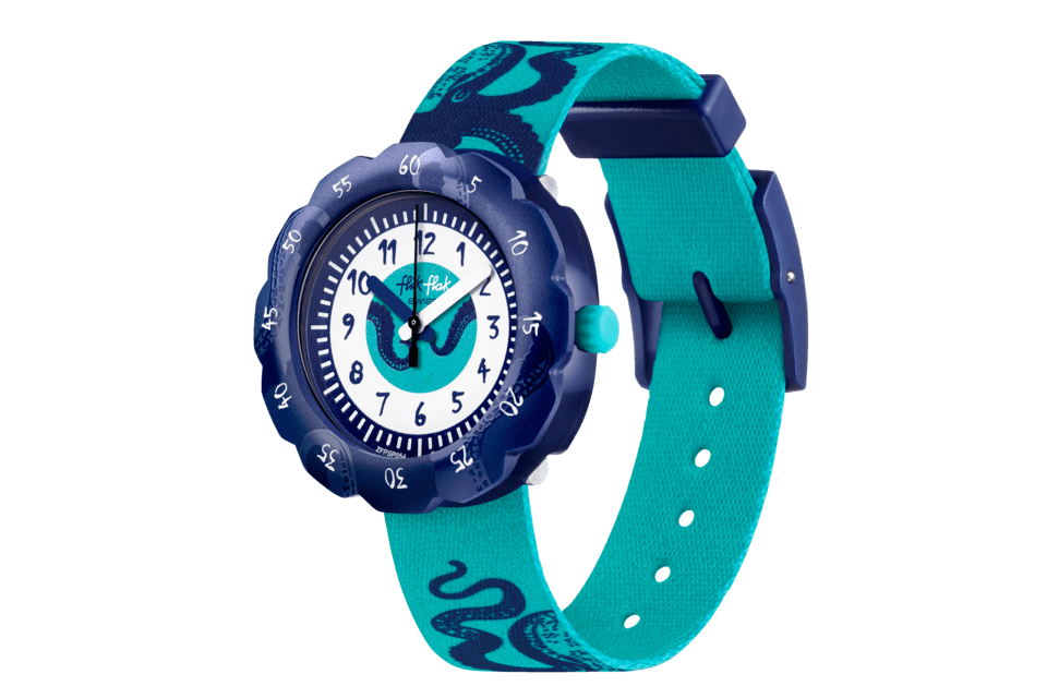 Flik Flak Uhr Kinderuhr - Rocktopus - Oktopus - türkis/blau