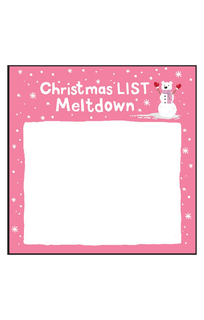 Christmas-List-Stickey-Notes Little Blue House Memo Sticky Notes - Christmas List Meltdown - SALE