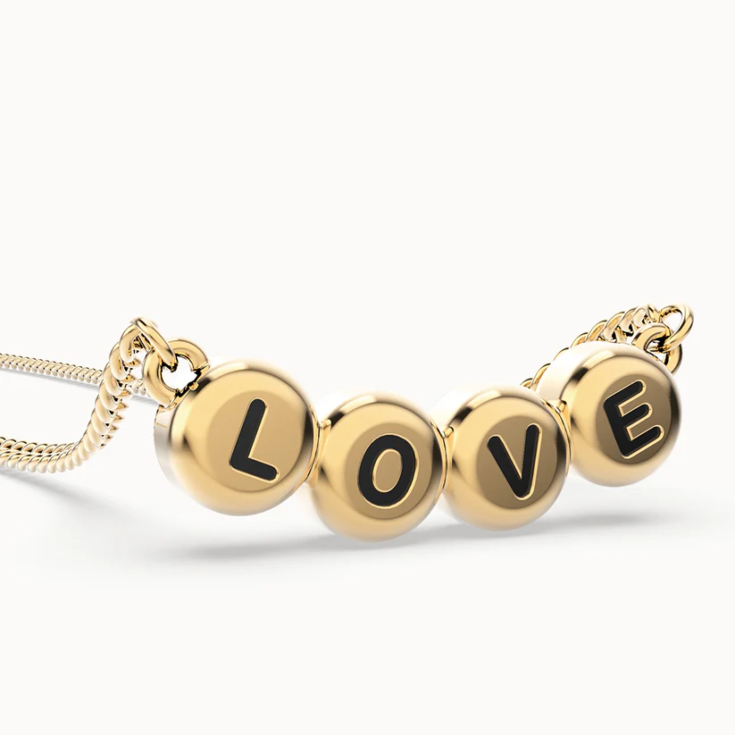 Chocli Halskette Vergoldet (18 Karat Gold) Love Letters 
