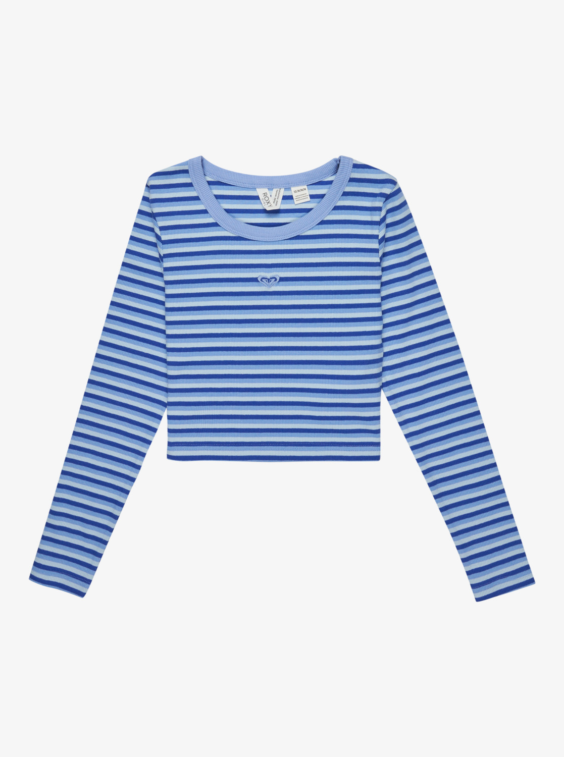 Roxy Hey Yeah Yeah - Langarmshirt für Mädchen in Dazzling Blue Party Wave Strip/Blau gestreift - SALE