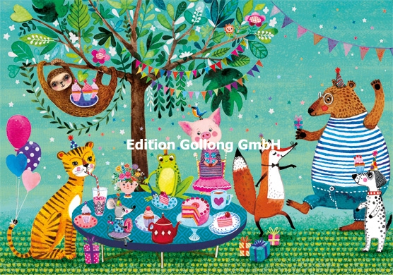 Edition Gollong Karte - Party mit Waldtiere
