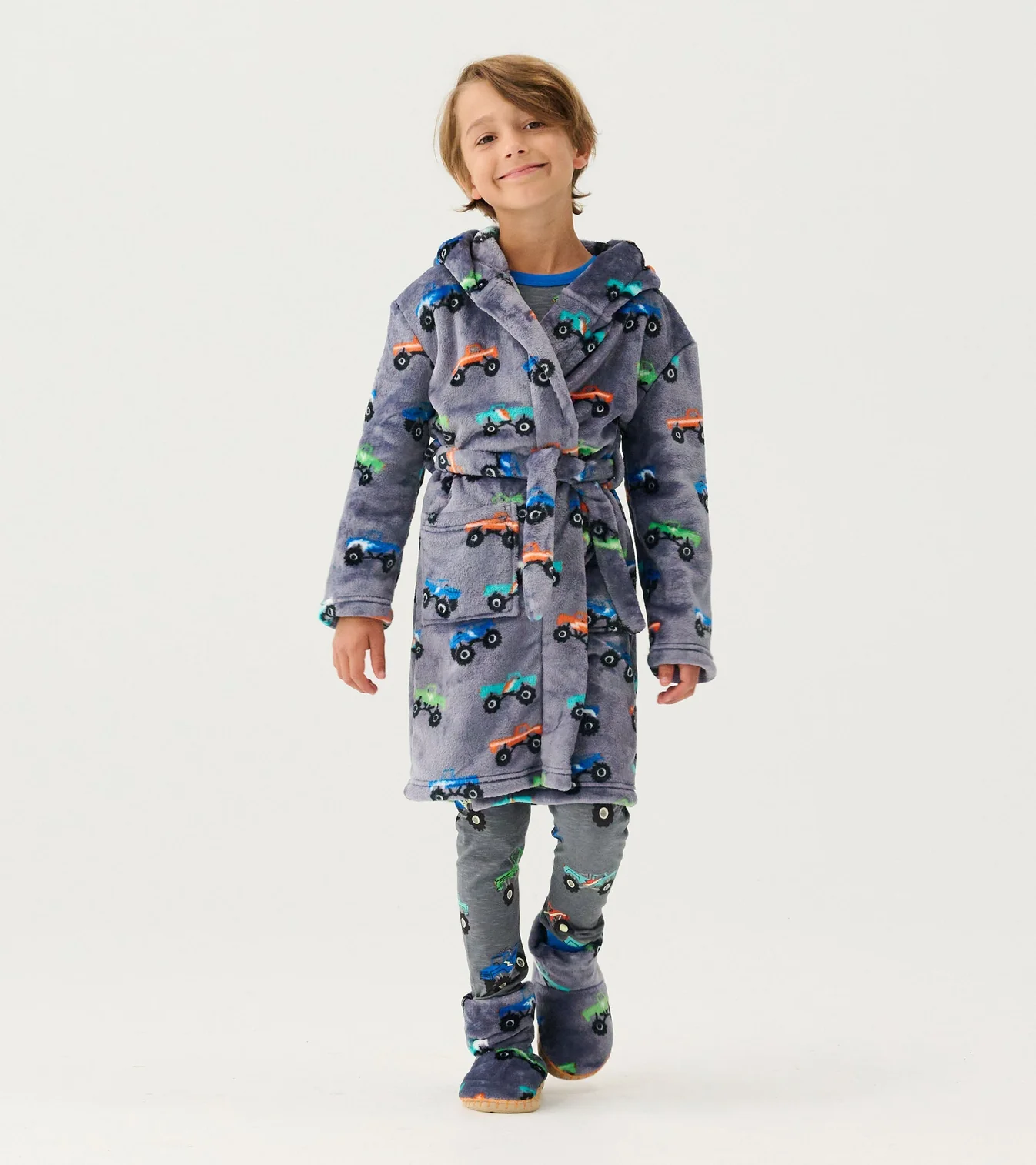 Hatley Bademantel Cozy & Fuzzy Multifarbe Monster Trucks Hatley Bademantel Cozy & Fuzzy Multifarbe Monster Trucks
