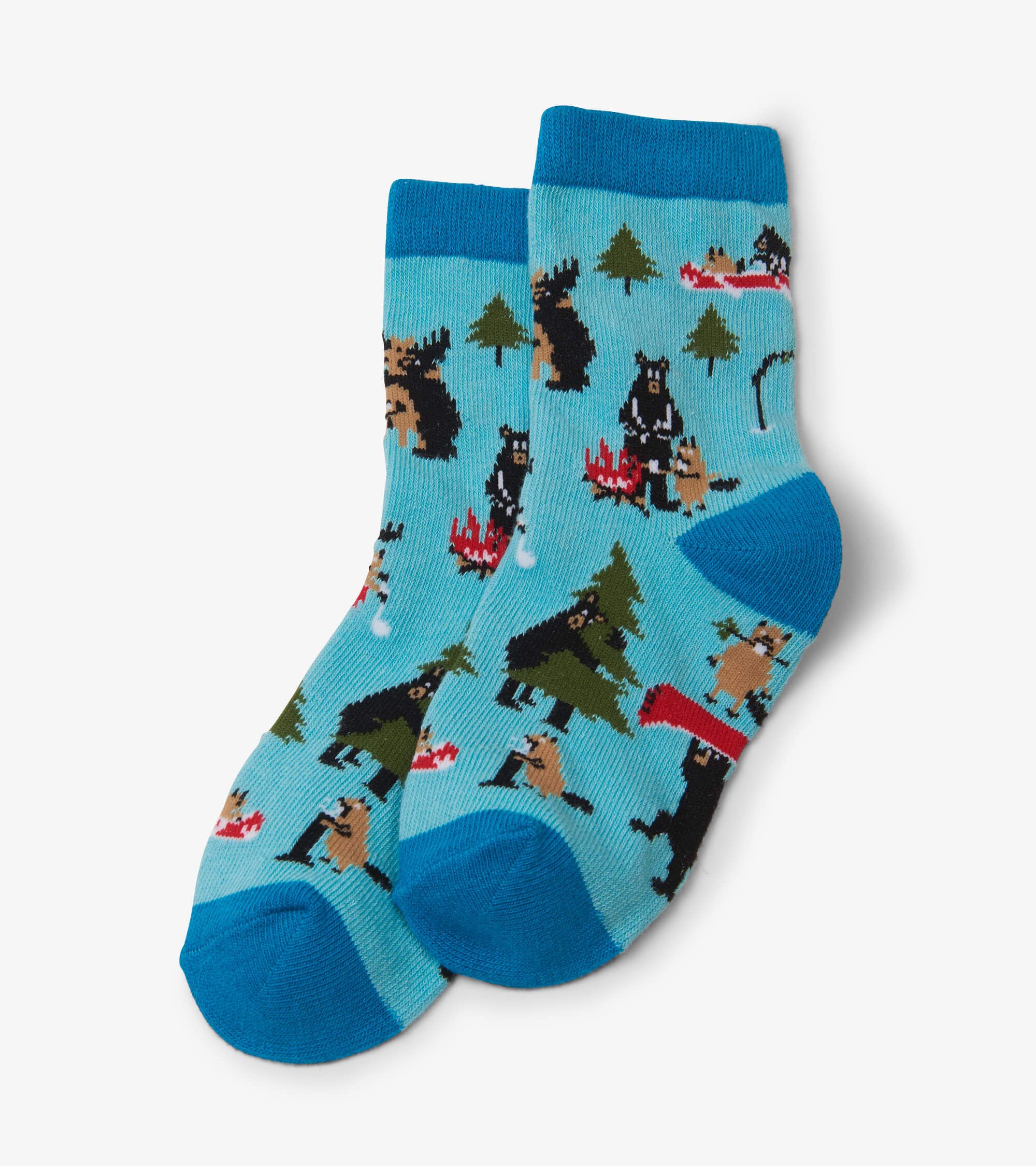 t_5MEoSQqY16ieYsP9q6x Little Blue House Kinder Socken - Life in the Wild - Blau