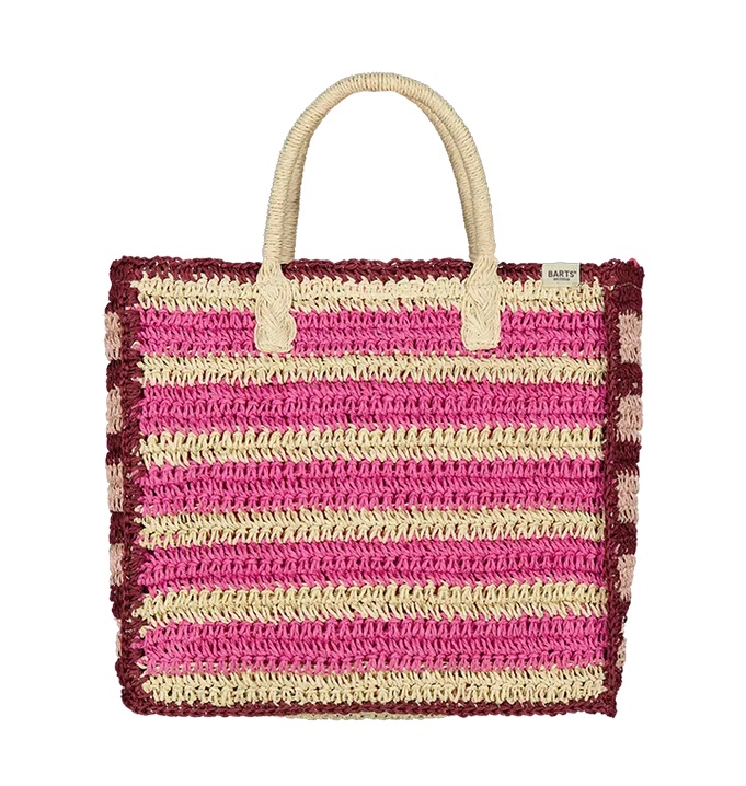Barts Slumbery Tasche mit Futter, Magnetverschluss und Schulterband - Pink Gestreift Barts Slumbery Tasche mit Futter, Magnetverschluss und Schulterband - Pink Gestreift