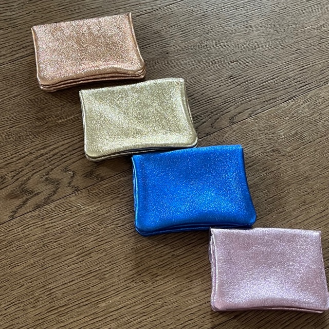 BFF Soft Leder Glitzer Geldbeutel in Royalblau Glam - Klein
