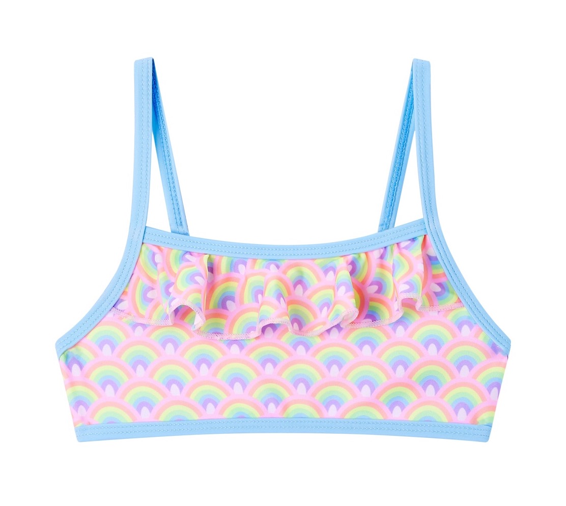 Someone Bikini Swimmy in Rosa mit Pastell Regenbogen Someone Bikini Swimmy in Rosa mit Pastell Regenbogen