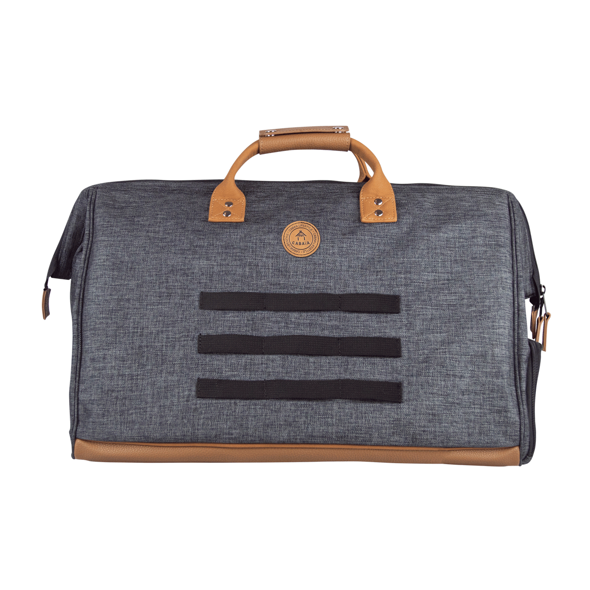TM80S-DUFFLEBAG-LONDRES-FACE-BD Cabaia Reisetasche Duffle Bag - LONDRES in schwarz marmoriert