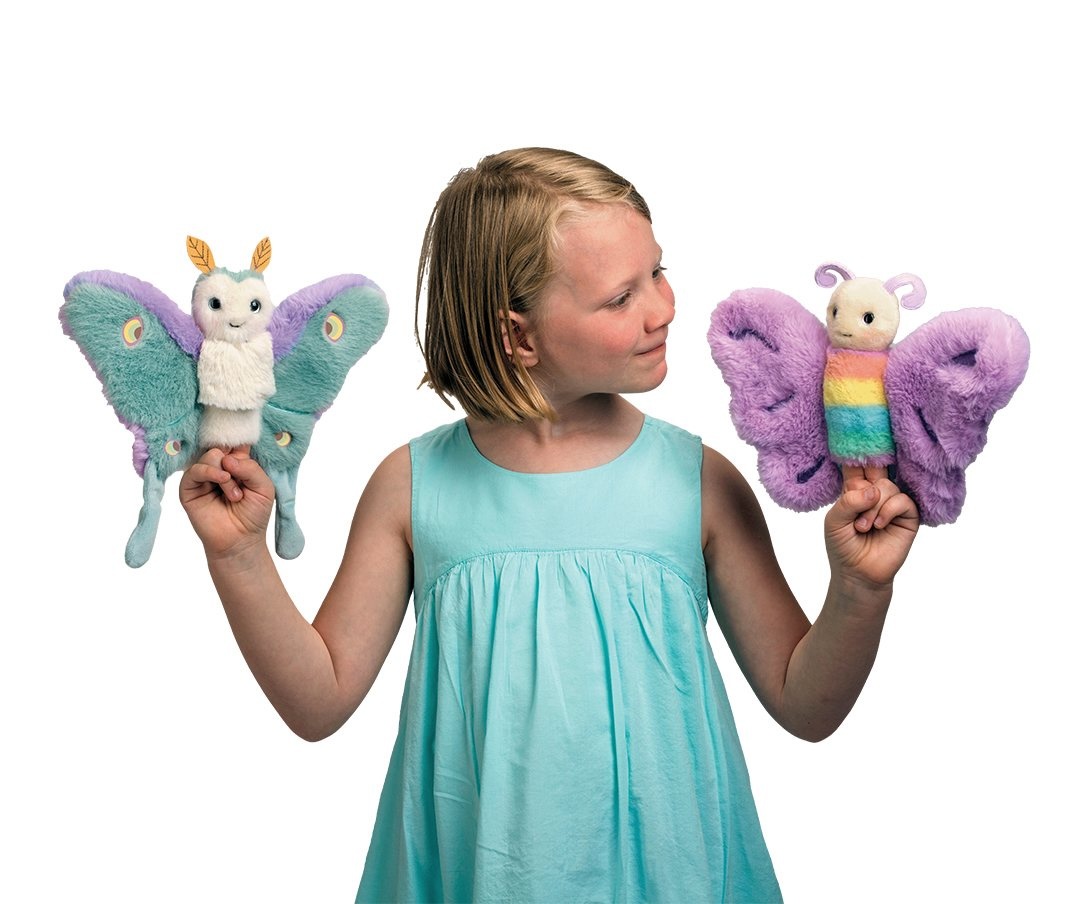 Douglas Toys Juniper Luna Moth Kuscheltier – Nachtfalter Handpuppe 25 cm Douglas Toys Juniper Luna Moth Kuscheltier – Nachtfalter Handpuppe 25 cm